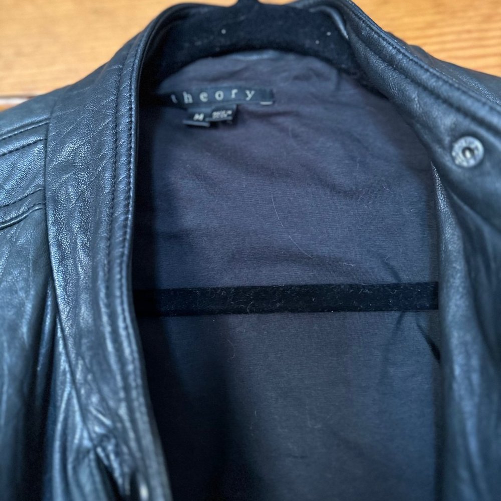 Theory Leather Biker Jacket